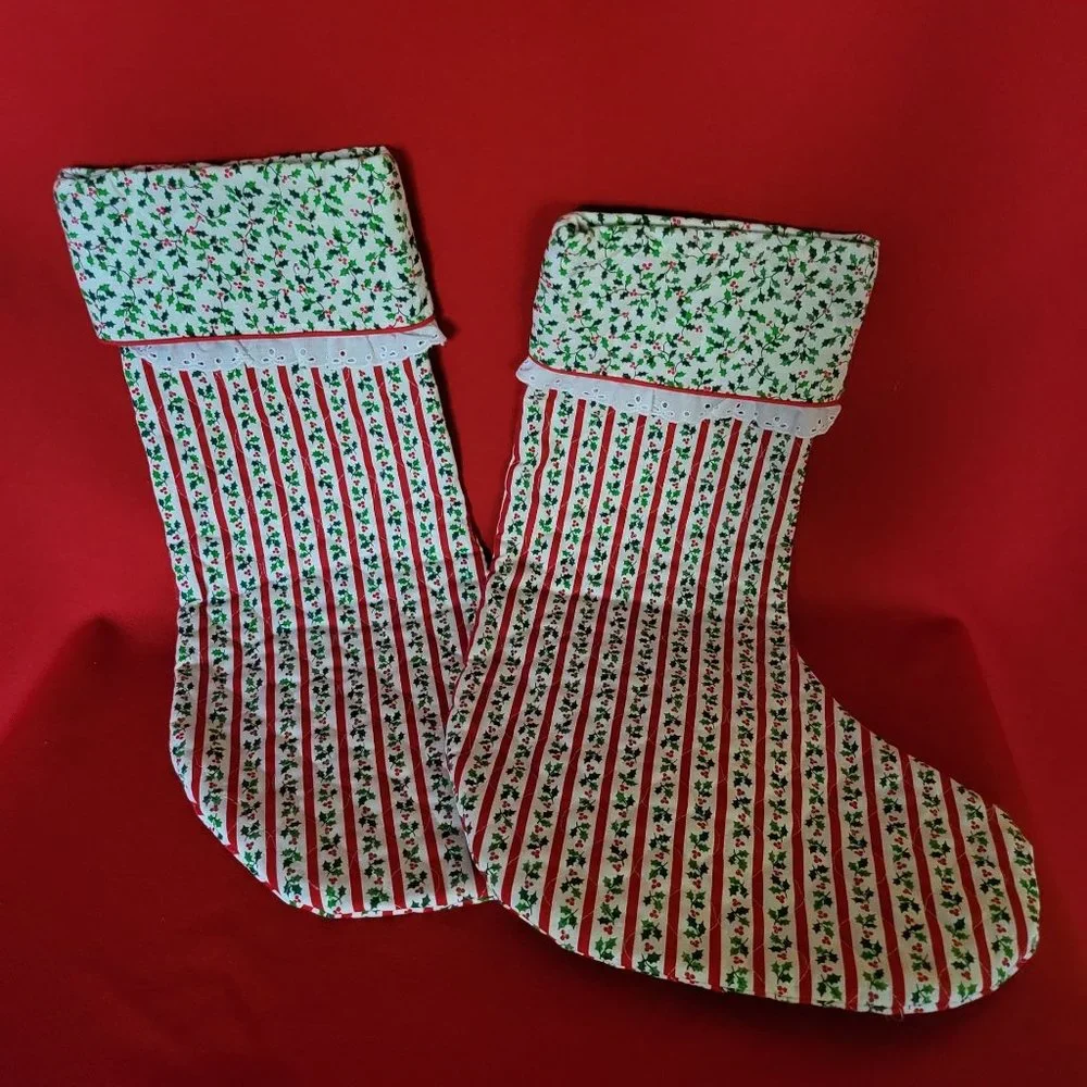 Christmas Pillow and Stocking Set of 4